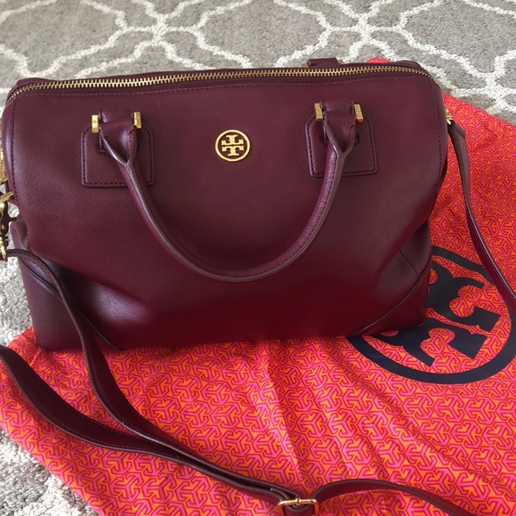Tory Burch Handbags - Tory Burch Coated leather satchel